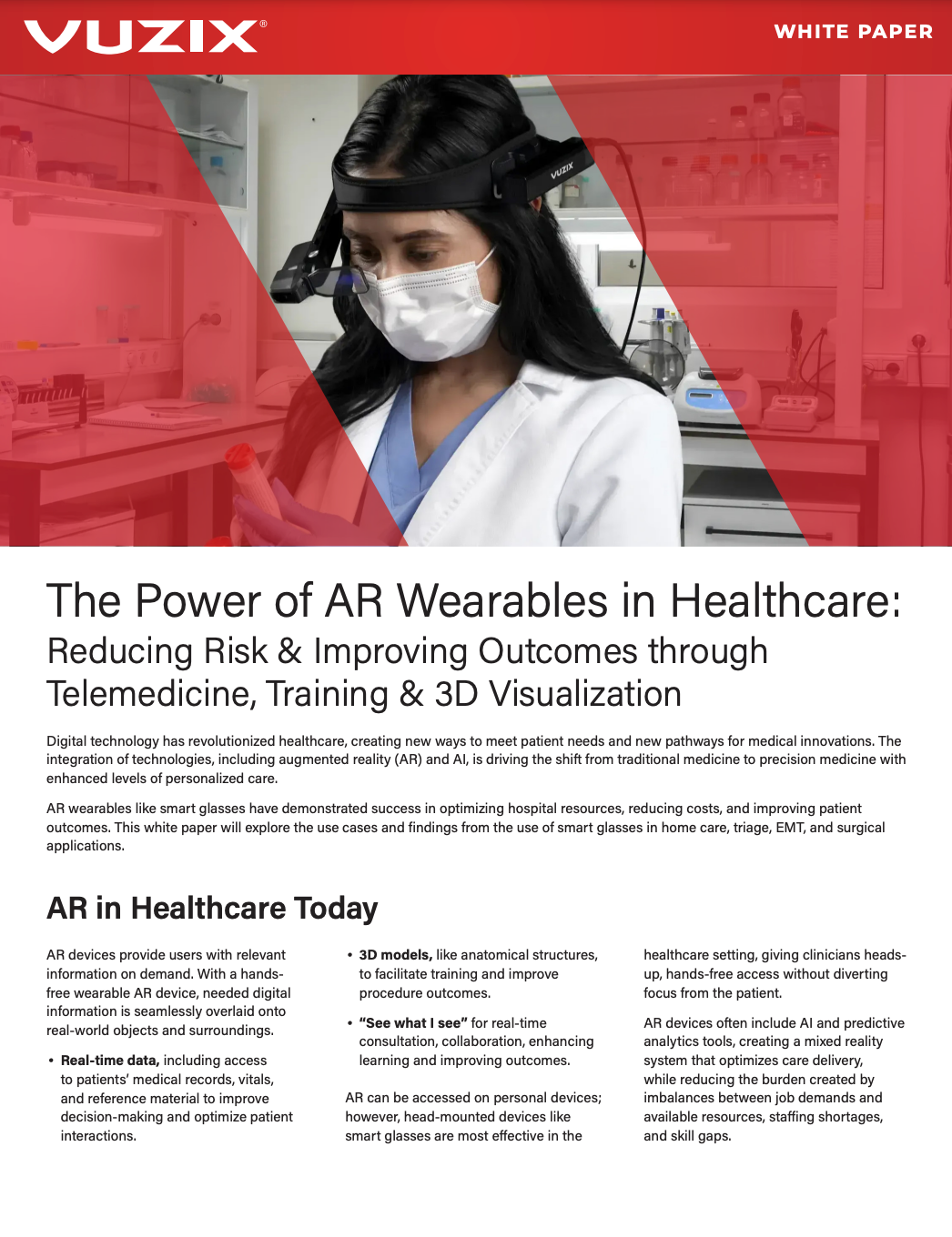The Power of AR Wearables in Healthcare