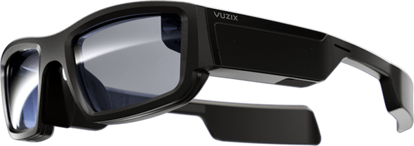 One of the sleekest and most in-demand products should be the Vuzix Blade AR glasses, which allow for hands-free AR overlays on transparent lenses.